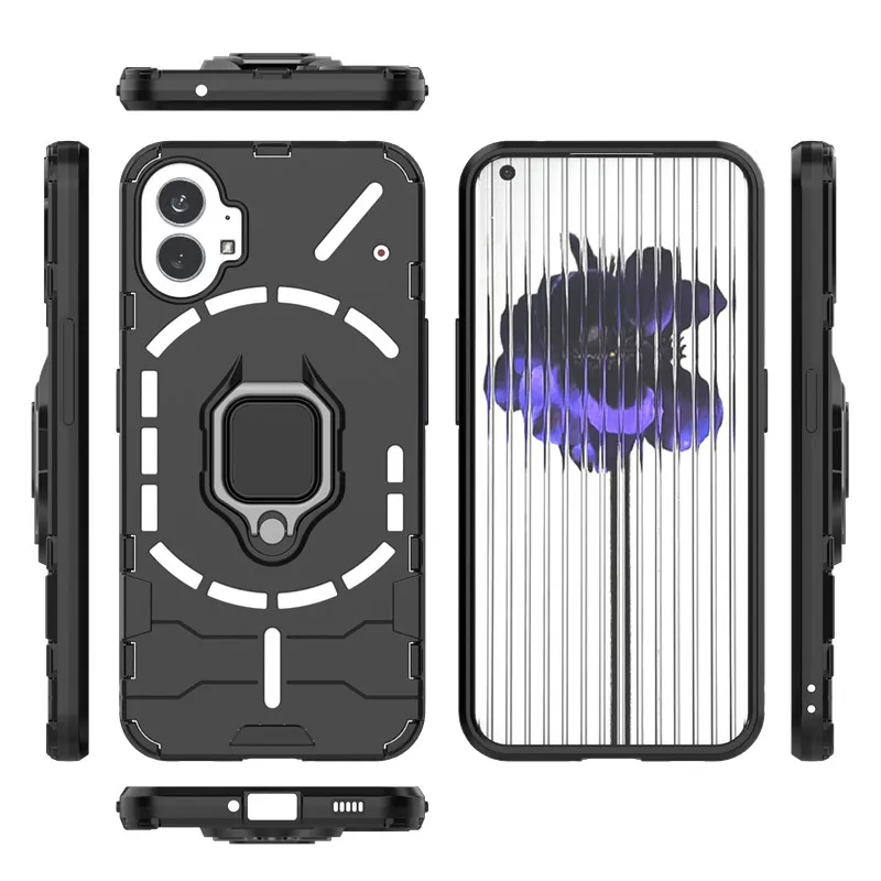 For Nothing Phone 1 Case For Nothing Phone 1 Cover Shockproof Hard PC Armor Holder Silicone Bumper For Nothing Phone 1 Case