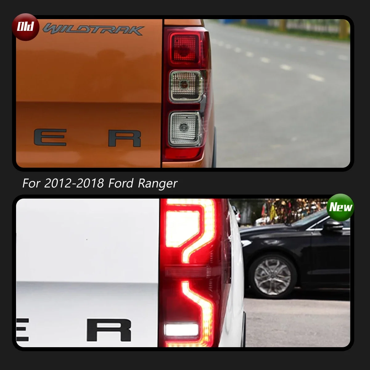 TYPY новые светодиодные задние фонари автомобиля для Ford Ranger 2012-2018 сигнали
