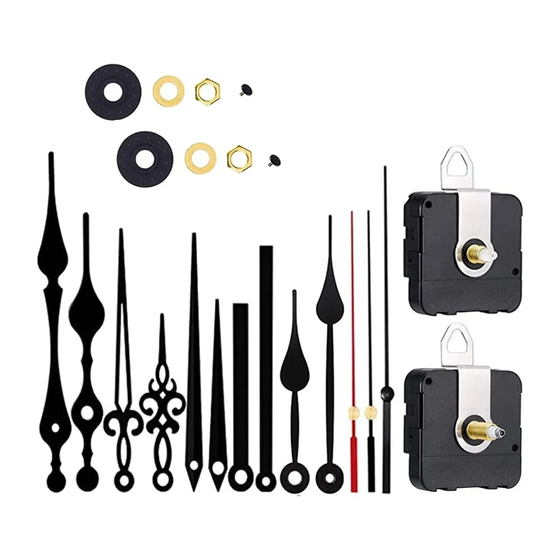 

Silent Quartz Clock Movement,Long And Short Shaft Clock Mechanism,Wall Clock Parts Motor Replacement DIY Repair Parts