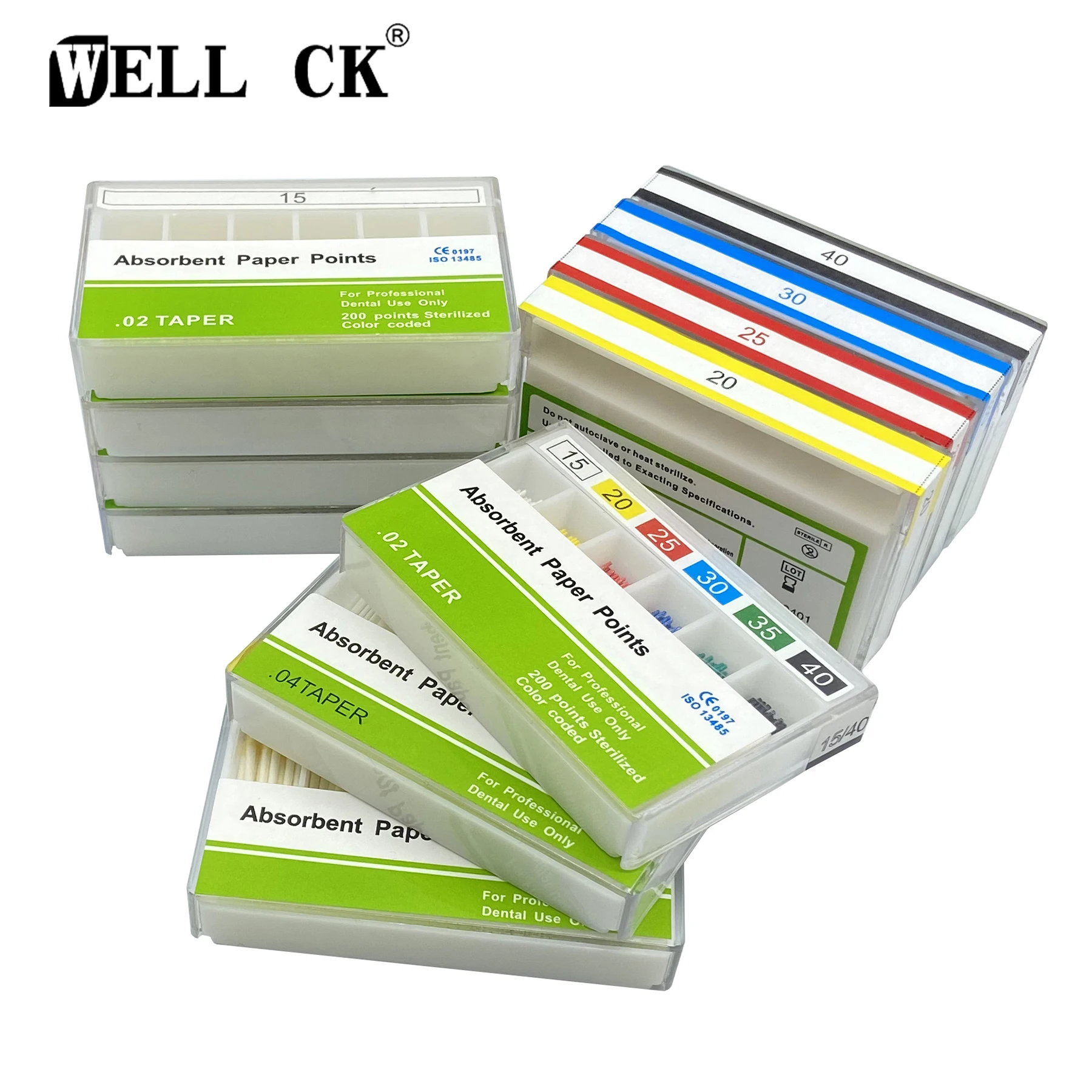 

10 Boxes Dental Absorbent Paper Points Mixed Sizes#15-40 Paper Tips Root Cancel Endodontics Cotton Fiber Tips Dentist Product