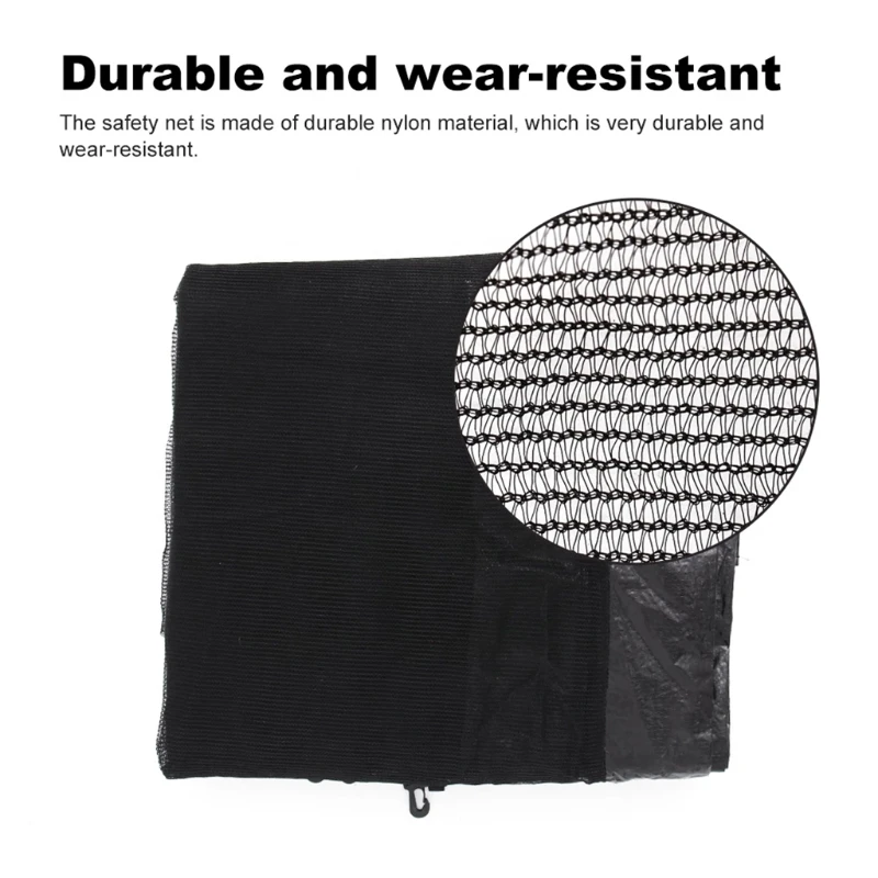 Сменный круглый защитный сетчатый корпус для батута черная сетка |