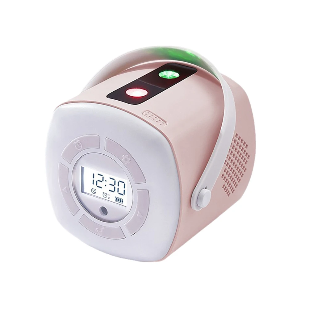 

Star Clock Projection Lamp USB Rechargeable Bedroom Bedside Party Atmosphere LED Projection Digital Clock B