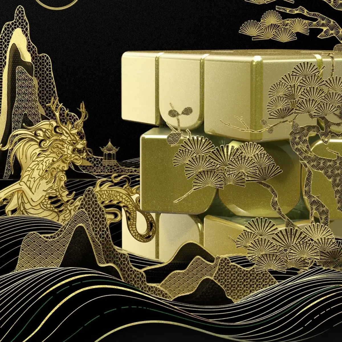 Магнитный левитационный кубик гань13маглев Ограниченная серия зима 2022 магнитный