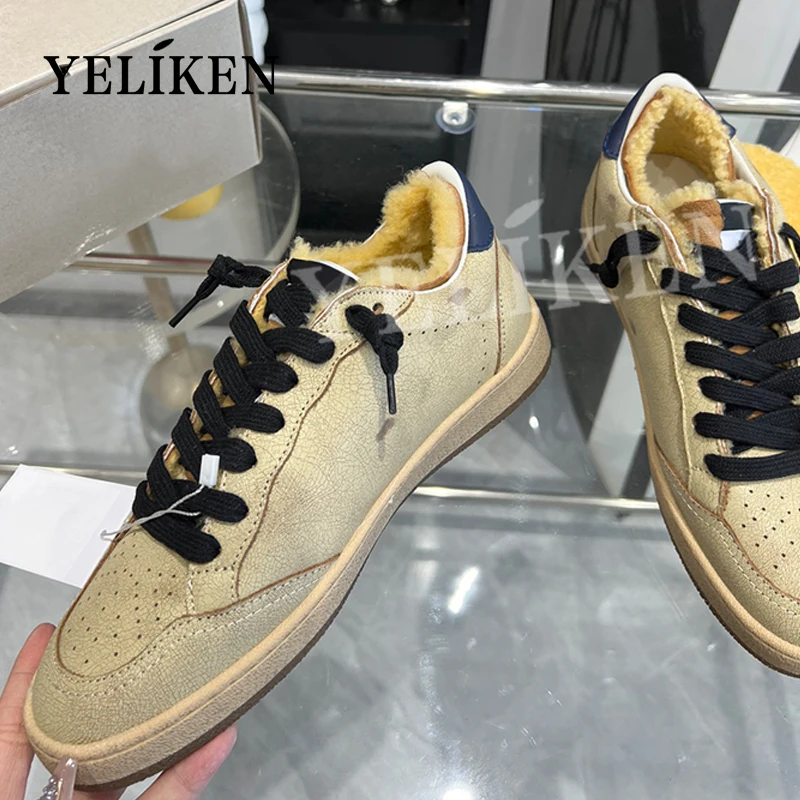 2024 зимняя трендовая дизайнерская прогулочная обувь на плоской подошве женская