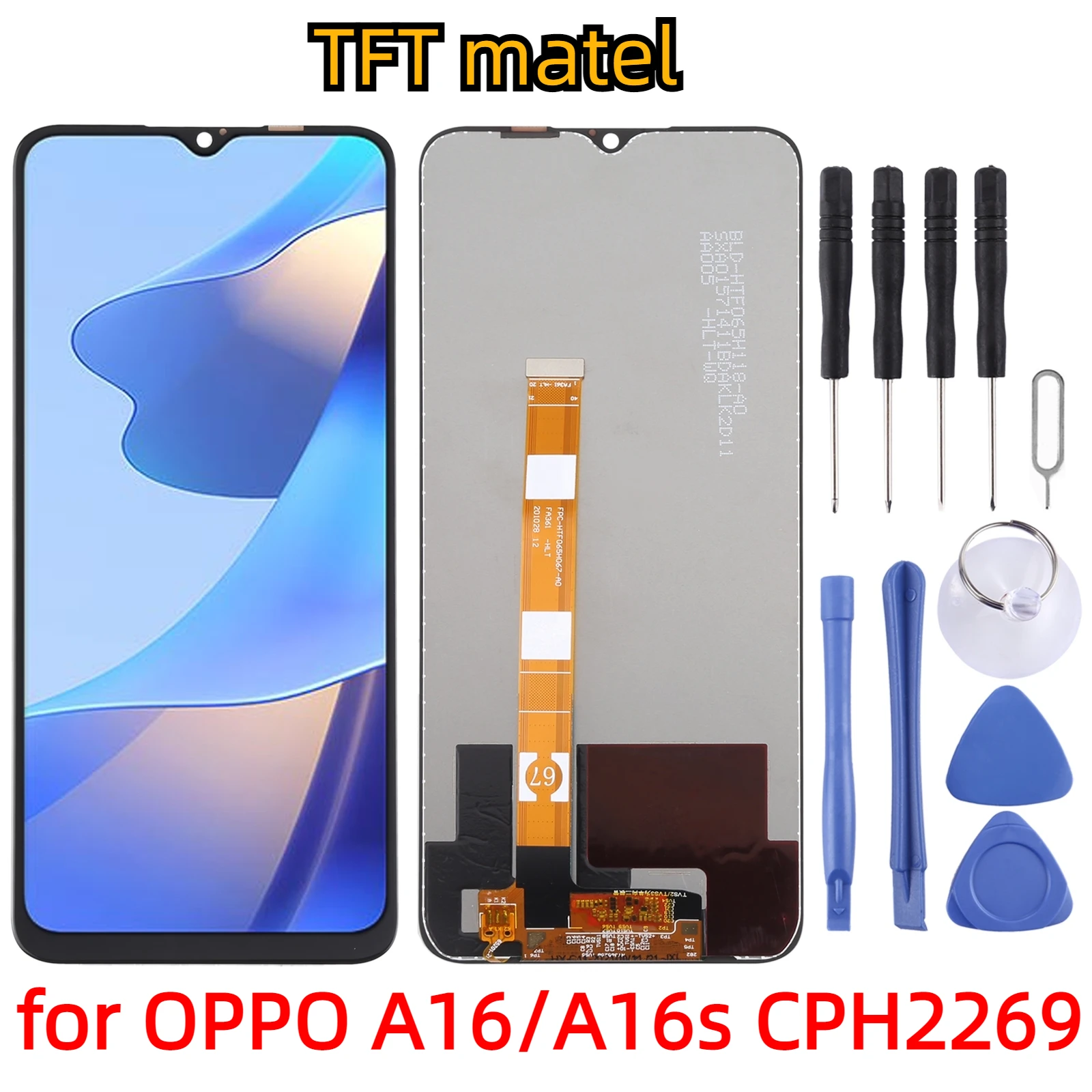 

6.52 inch OPPO A16 CPH2269 original standby LCD display, touch screen coding converter assembly, A16S CPH2271 display maintenanc