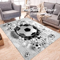 football rug for bedroom kids 3d print soccer floor carpet living room large flannel sponge anti slip baby play mat home decor