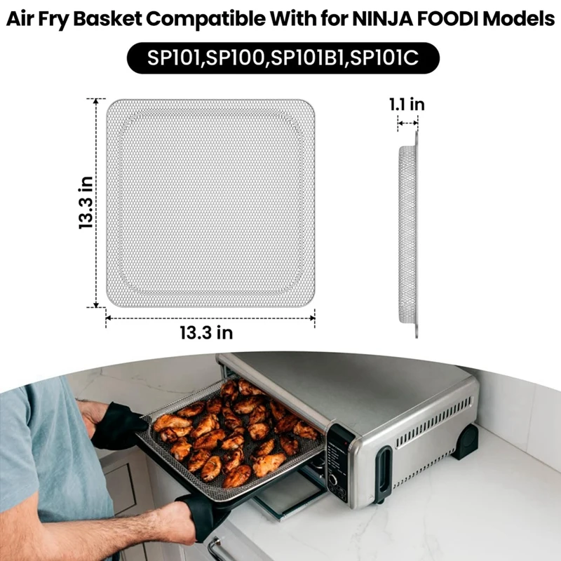 Корзина для фритюрницы Ninja Foodi аксессуары лоток из нержавеющей стали SP100 SP101B1 SP101C