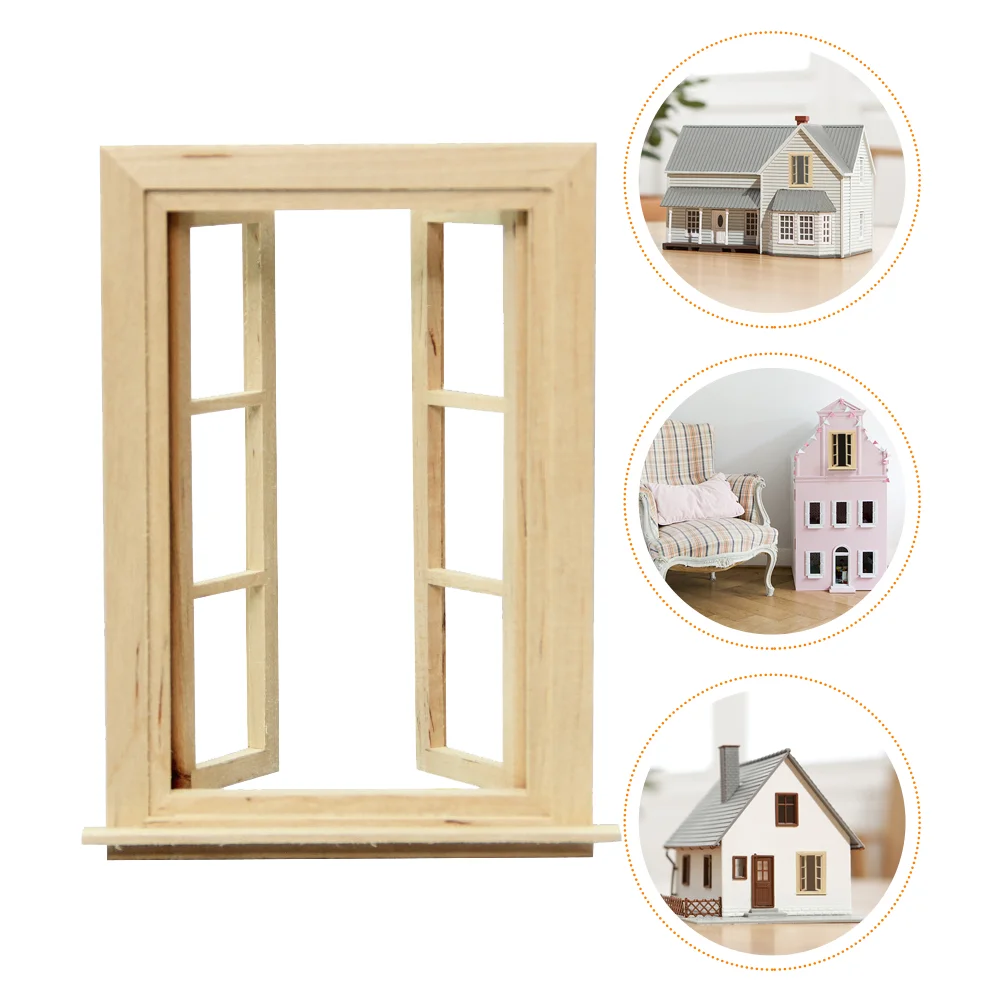 

Door Furniture Miniature Wood Window Miniaccessories Things Frame Picture Scale 12 Miniatures House Exterior Wooden Gnome