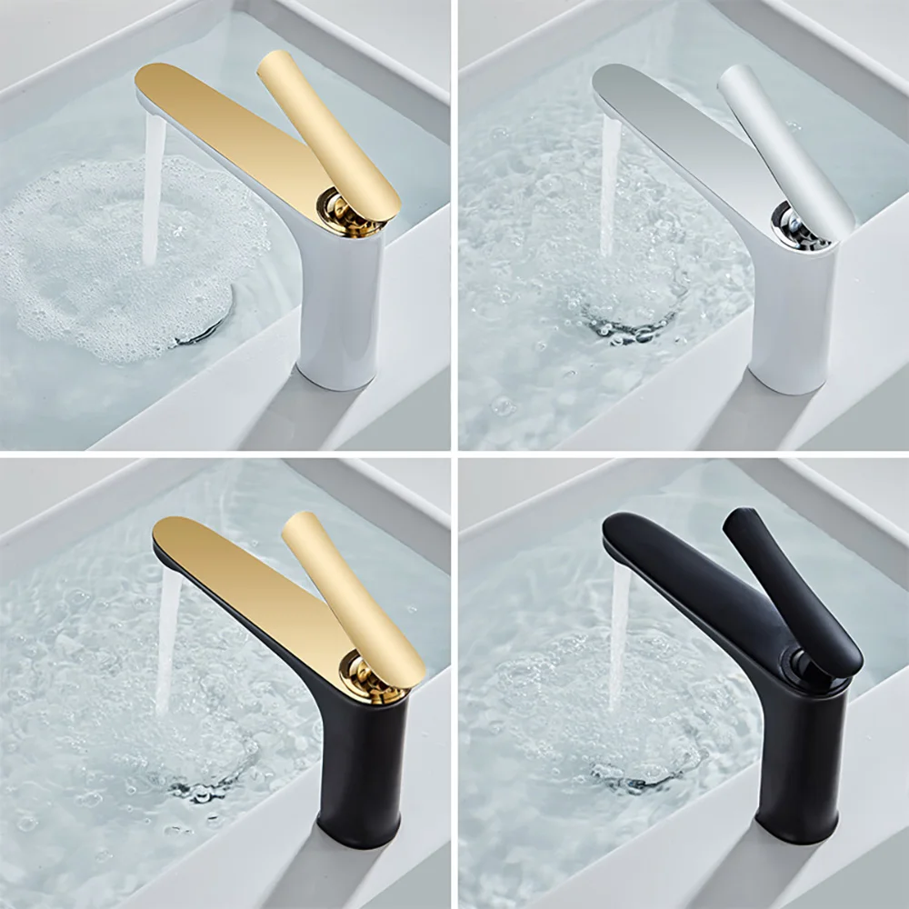 Tianview медный смеситель для раковины под столешницей горячей и холодной воды