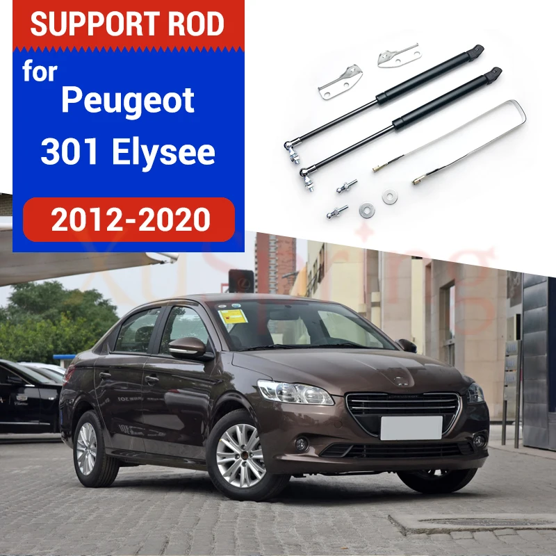 

Car Hood Bonnet Cover Lifting Struts Spring Shock Bar Hydraulic Rod 2pcs/set for Peugeot 301 Elysee 2012-2019