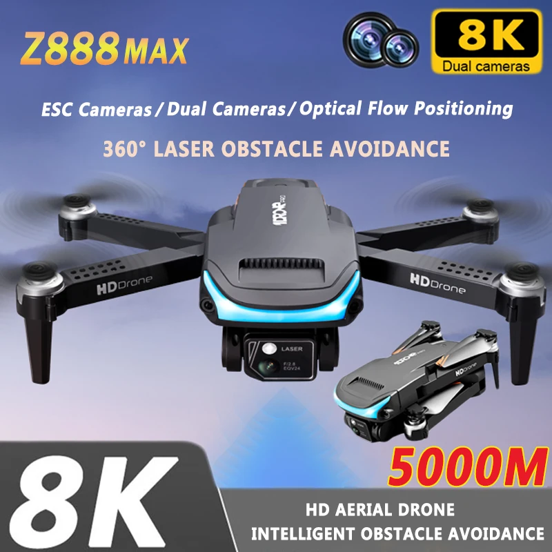 

Original Z888 MAX Drone Folding Drone 8K Camera Aerial Photography Aircraft Professional Outdoor Obstacle Avoidance UAV RC 5000M