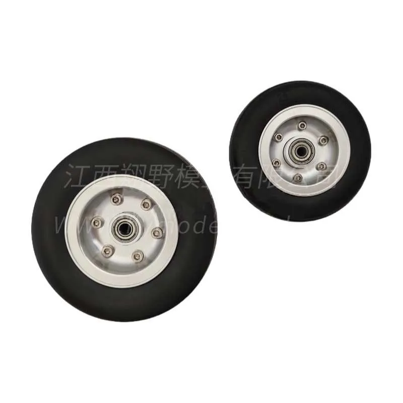 

WPL Aircraft Model Rubber Tire 2.0-Inch Aluminum Alloy Wheel Core With Bearing Rubber Wheel