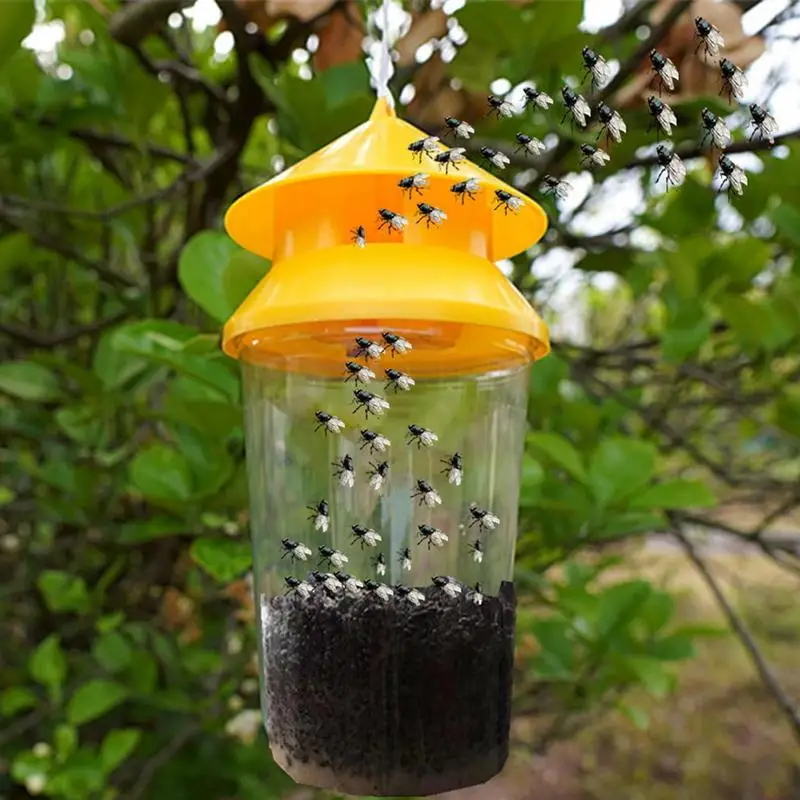 Наживка для мух уличная банка-ловушка с растворяемой приманкой ловушки вешалка