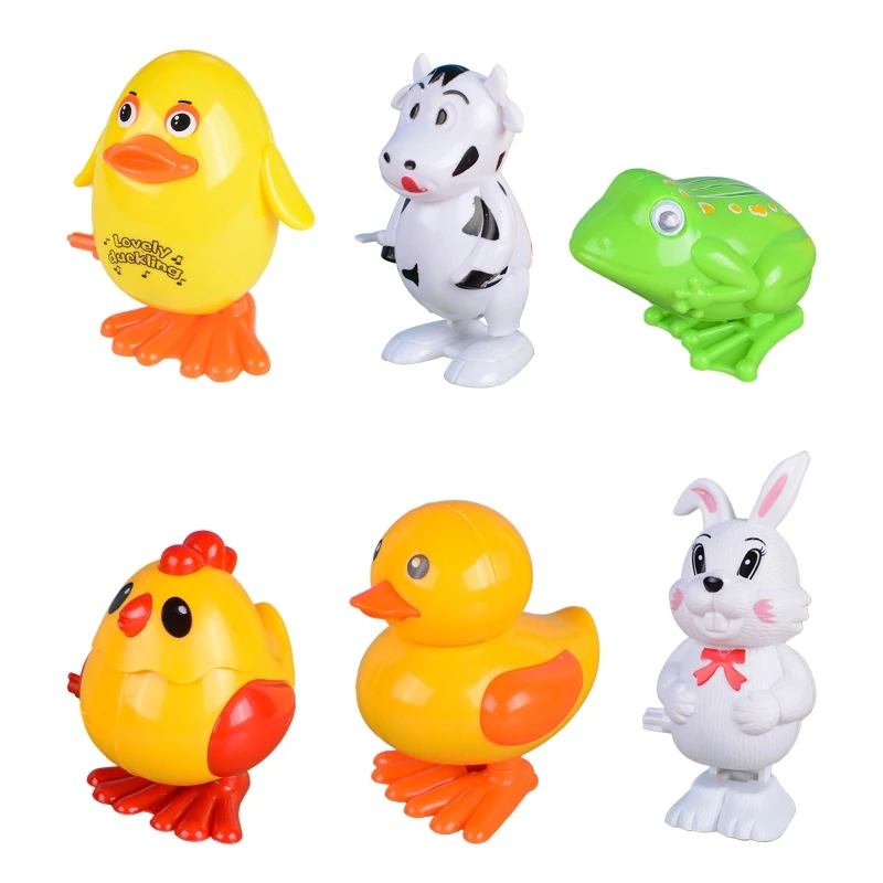 

Winding Up Toy Animal Jumping Figurine Party Favor Desktop Toy Children Souvenir