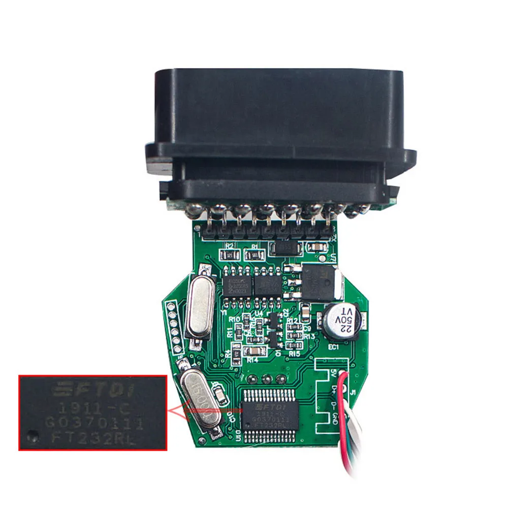 Newest Version For BMW K+DCAN With FT232RL Diagnostic Cables Connectors K DCAN Switch USB Interface |