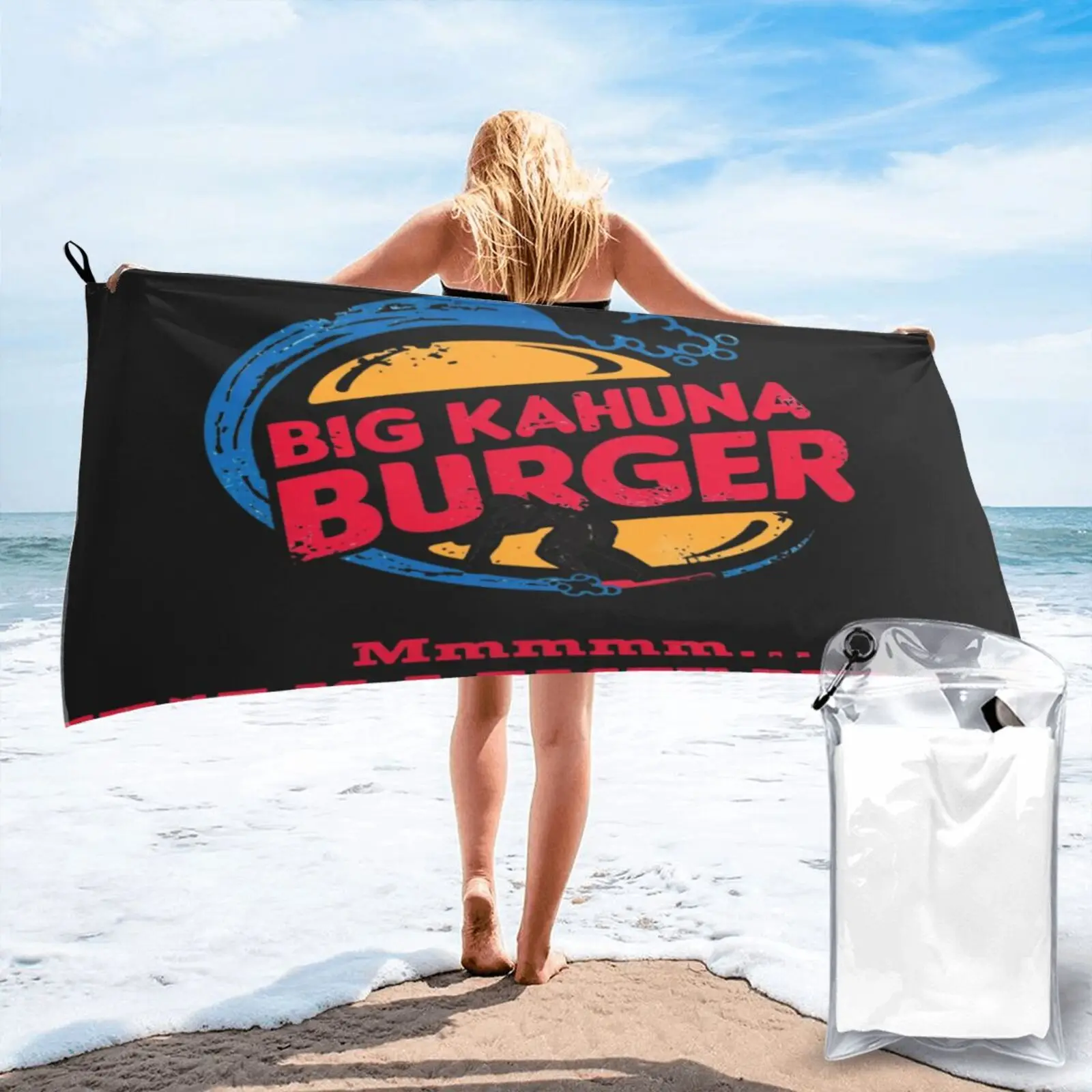 

Пляжное полотенце с принтом «гамбургер», «чпентин», 5048