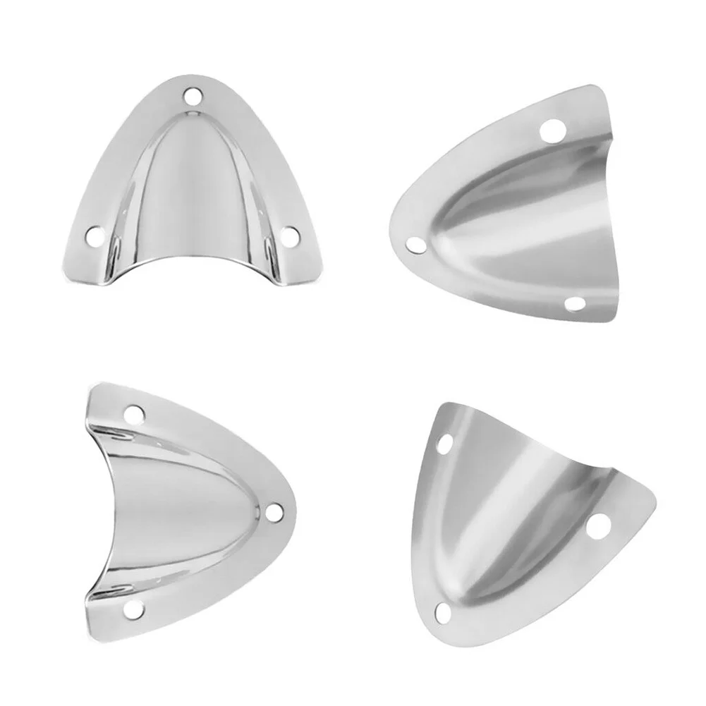 

4pcs Boat Clam Shell Vent Stainless Steel Ventilation Marine Vent Cover 316 Stainless Steel Used To Seal And Splash-proof Openin