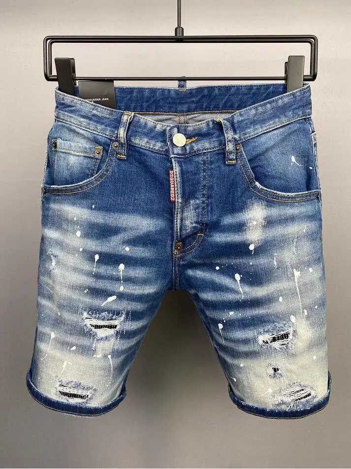 

DSQUARED2 Summer Men's Short Jeans Fashion Casual Slim High Quality Denim Shorts Clothing A506-1