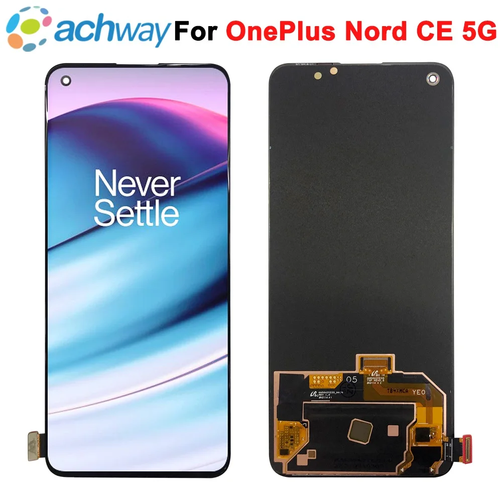 

Оригинальный ЖК-дисплей 6,43 дюймов для OnePlus Nord CE 5G EB2101, сенсорная панель, дигитайзер для OnePlus Nord Core Edition, фоторамка
