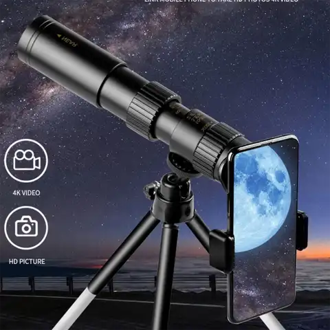 Военный мощный бинокль дальнего радиуса действия 10-300X зум HD портативный профессиональный телескоп Монокуляр низкое ночное видение для охо...