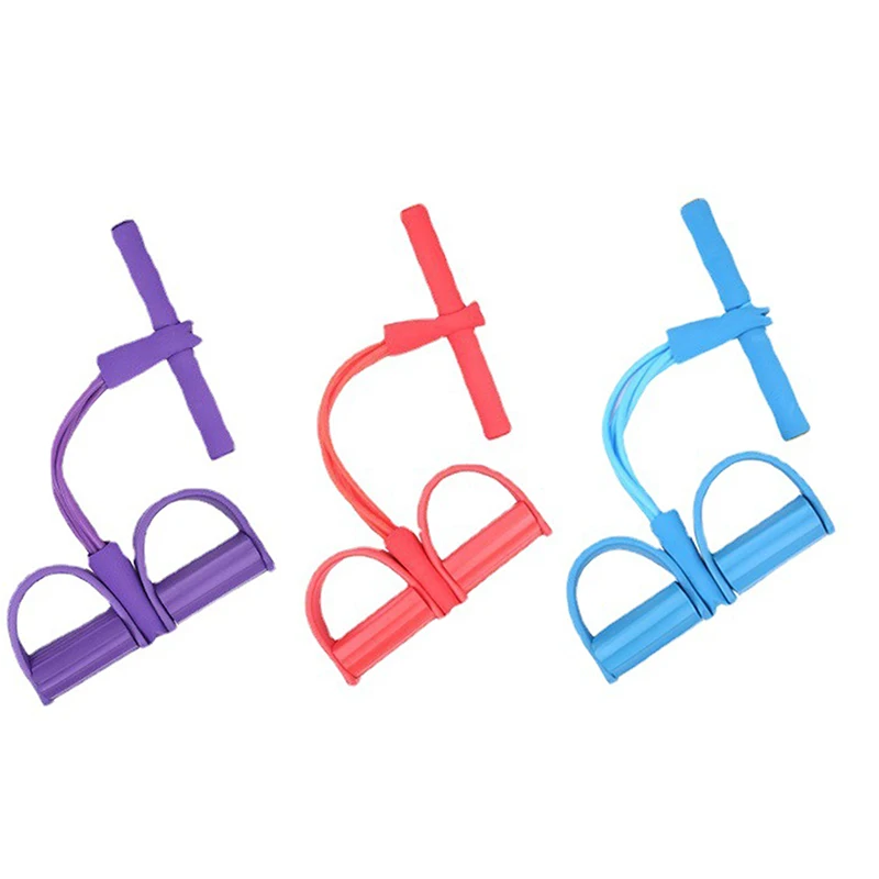 

Multi Function Tension Rope Bands for Fitness Exercises Elastics Tape Home Resistance Bands 4 Tube Elastic Pedal Puller
