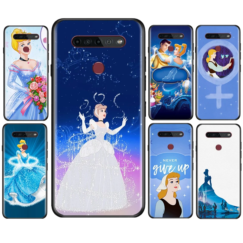 

Disney Cinderella For LG K92 K42 K22 K71 K61 K51S K41S K30 K20 Q60 V60 V50 S V40 V30 G8S G8 X Black Silicone Soft Phone Case