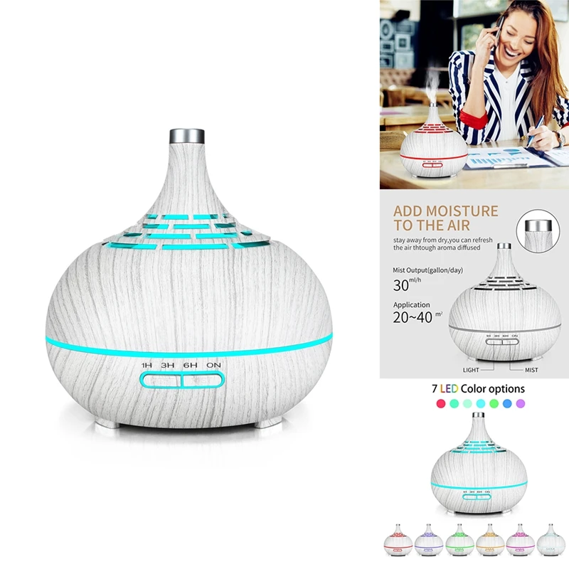 

Air Humidifier Aroma Ultrasonic Mist Maker Home Room Aromatherapy Humidificador Nebulizer EU Plug