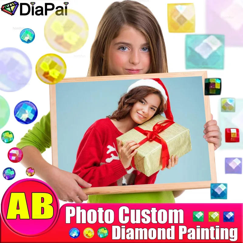 DIAPAI AB фото на заказ алмазная живопись 5D DIY горный хрусталь фотографии полная