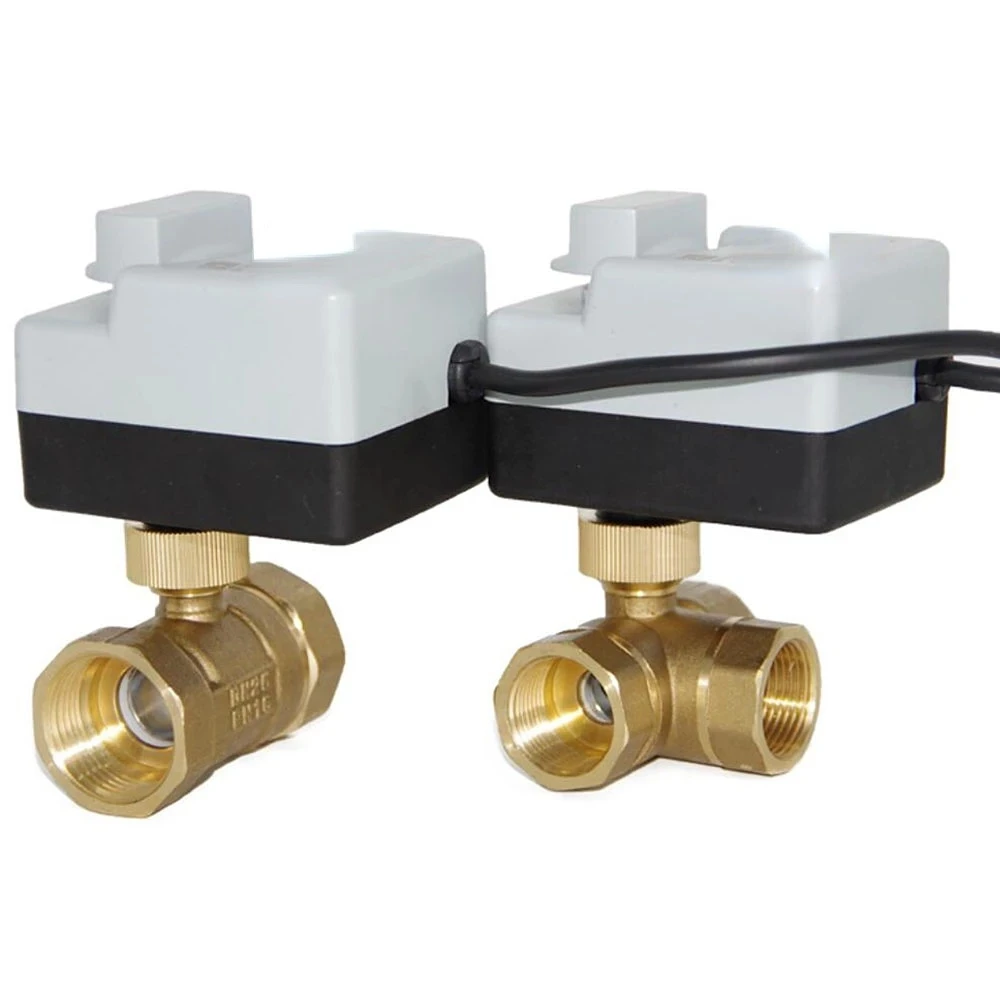 

Brass Motorized Ball Valve 3-Wire Two Control Electric Actuator AC220V 3 Ways /2 Way DN15 DN20 DN25 DN32 DN40 with Manual Switch