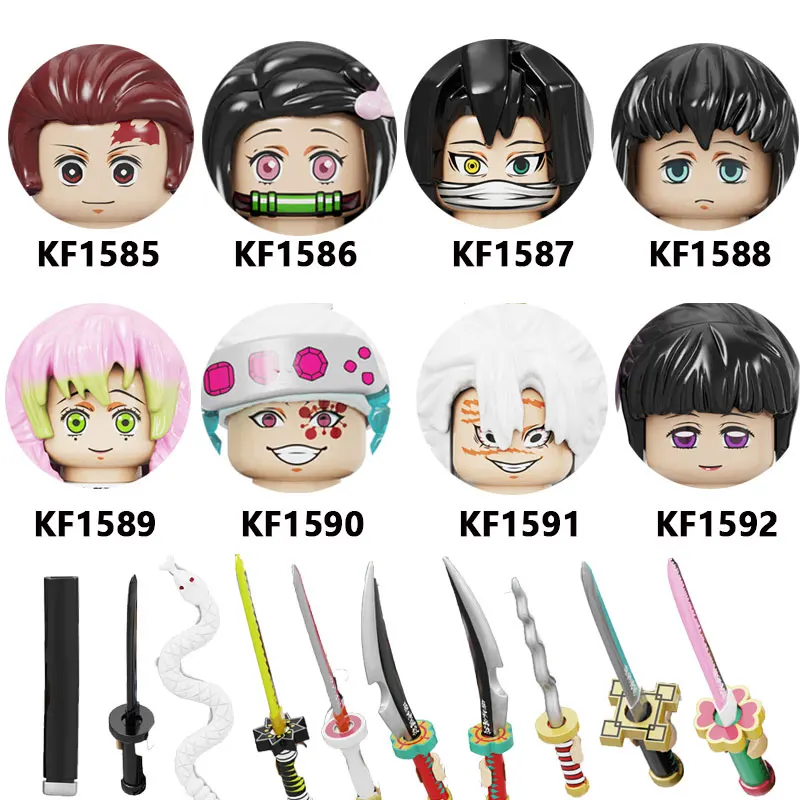 

Мини-фигурки героев аниме Wm6137 Kf6146, игрушки для сборки