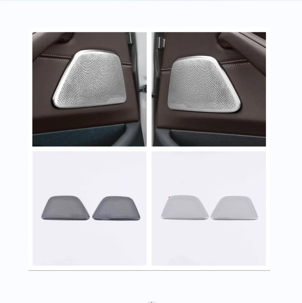 For BMW 5 Series G30 2018-2021 Accessories Car Pillar A Stereo Speaker Door Speaker Audio Loudspeaker Cover Trim images - 6