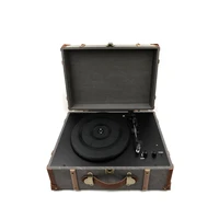 suitcase outdoor retro turntable vinyl record player home radio stereo speakers