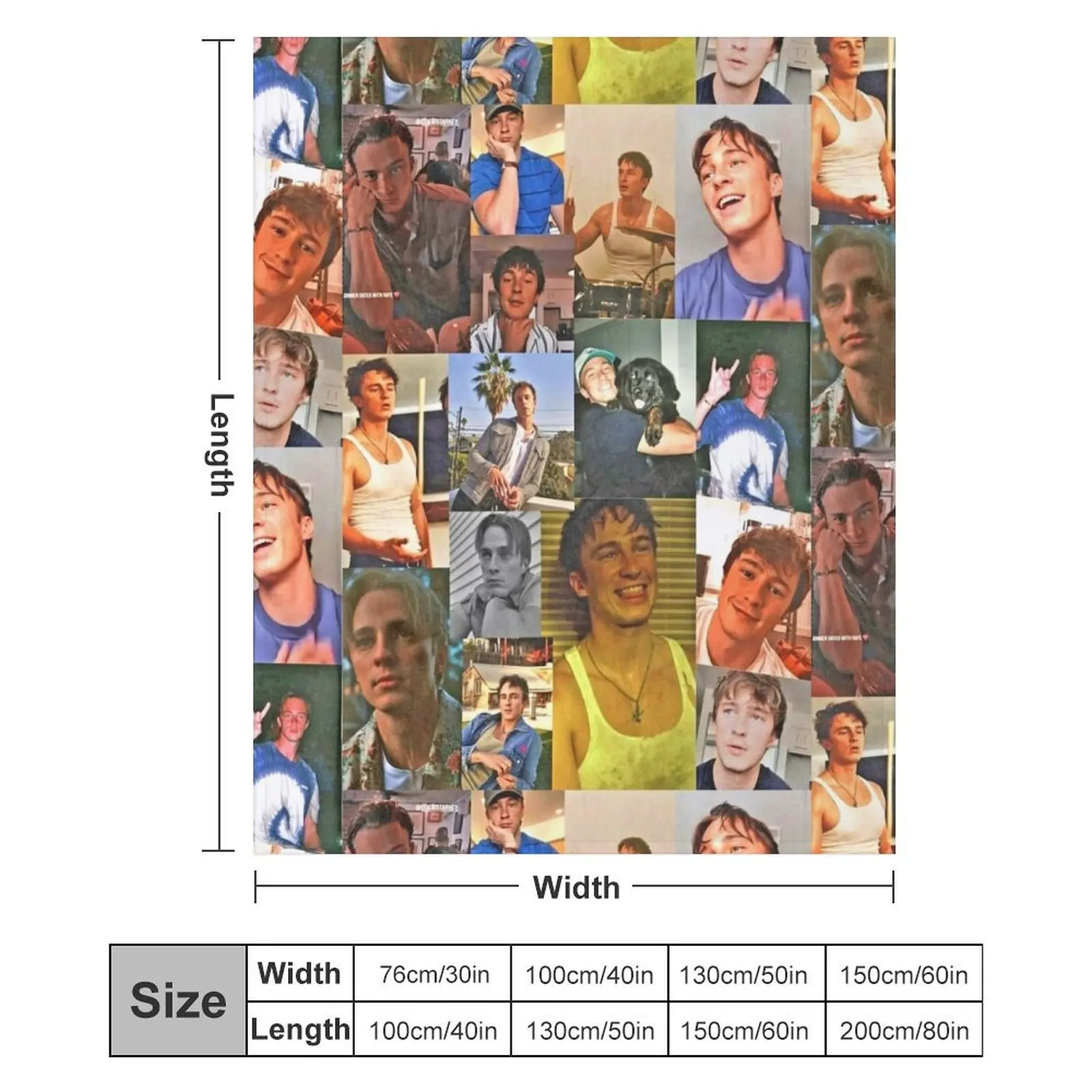 Плюшевое одеяло Rafe Cameron Одеяло Drew Starkey