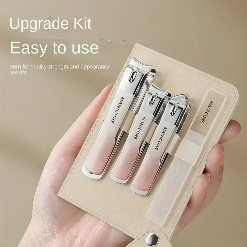 Набор кусачек для ногтей из нержавеющей стали ультраострые кусачки и пилка