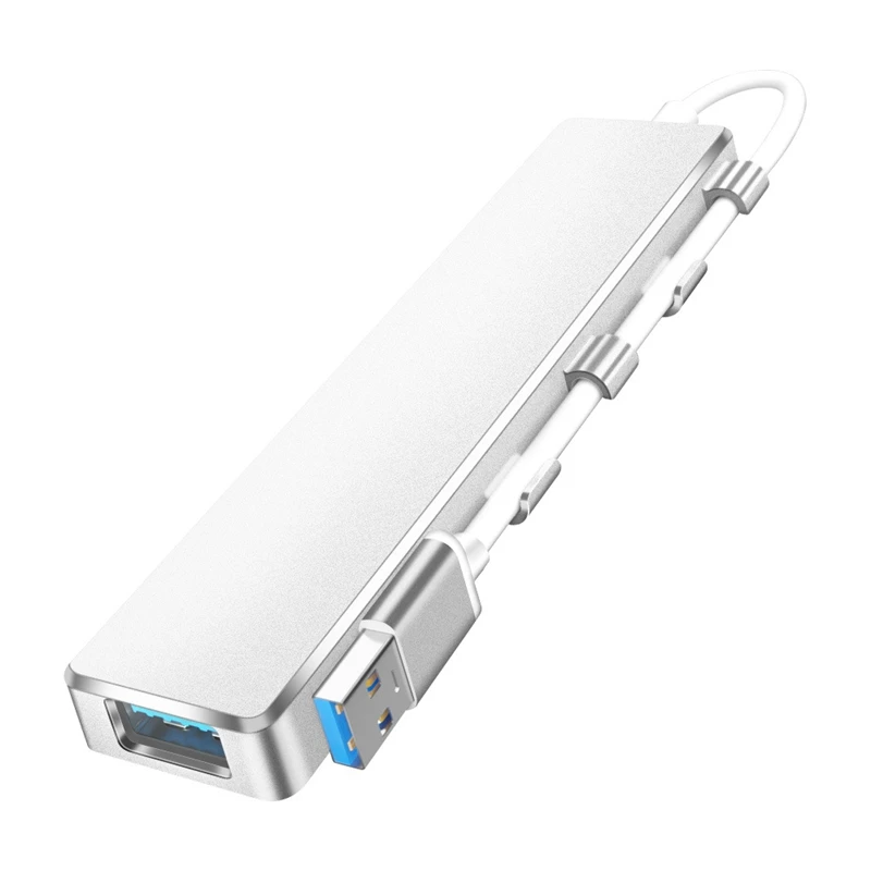 

USB3.0 Hub 4-Port Portable Plug-And-Play 5Gbps Data Hub, Suitable For Windows/Mac/Linux Operating System