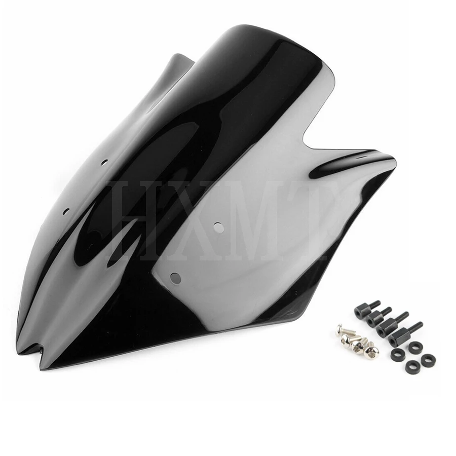 

Для Kawasaki ninja Z1000 2007 2008 2009 Z1000 черное лобовое стекло мотоцикла ветровое стекло двойной пузырьковый экран обтекатель 07 08 09