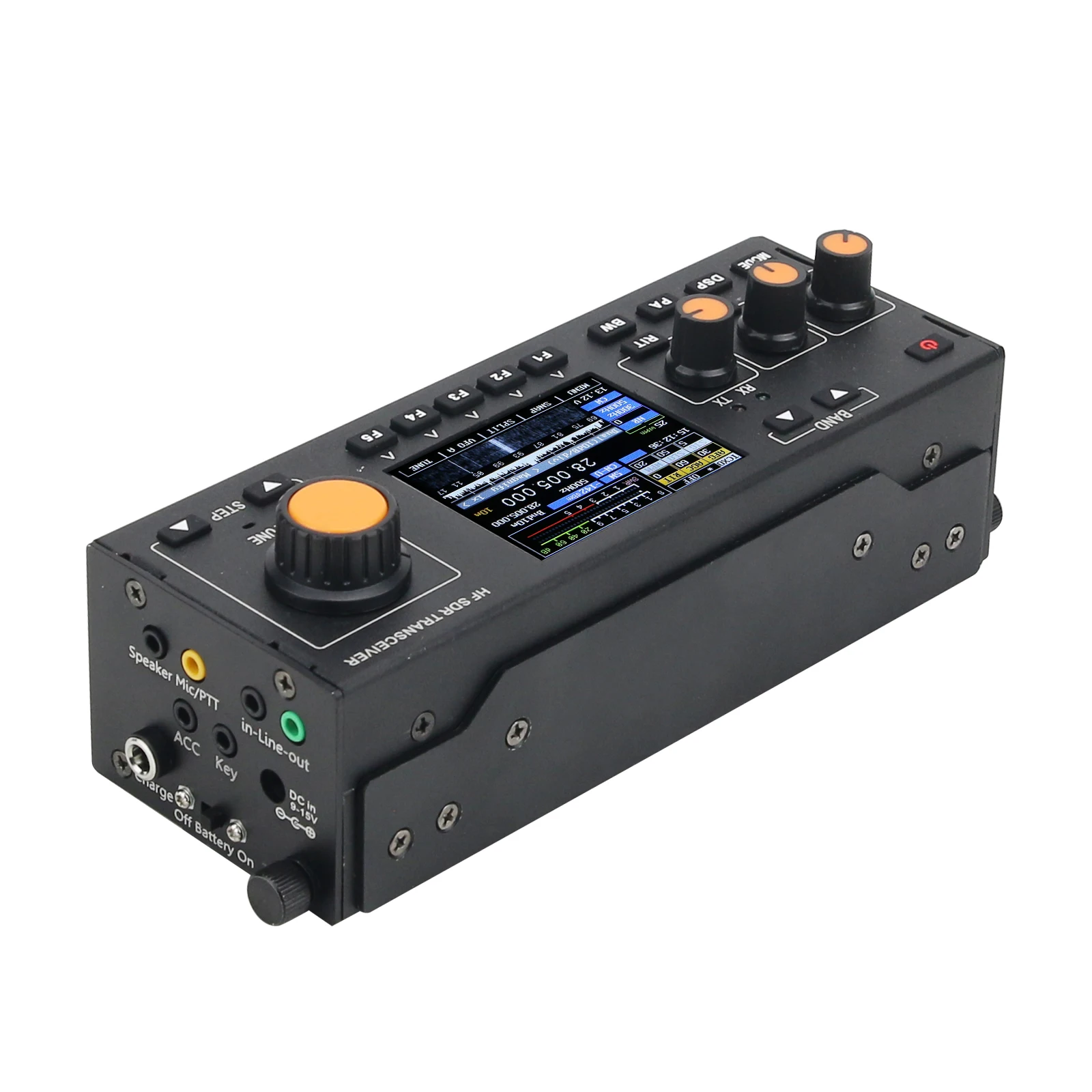 Фото Трансивер HF SDR BS188 15W MCHF-QRP, любительская коротковолновая радиостанция с ручным микрофоном и зарядным устройством №5