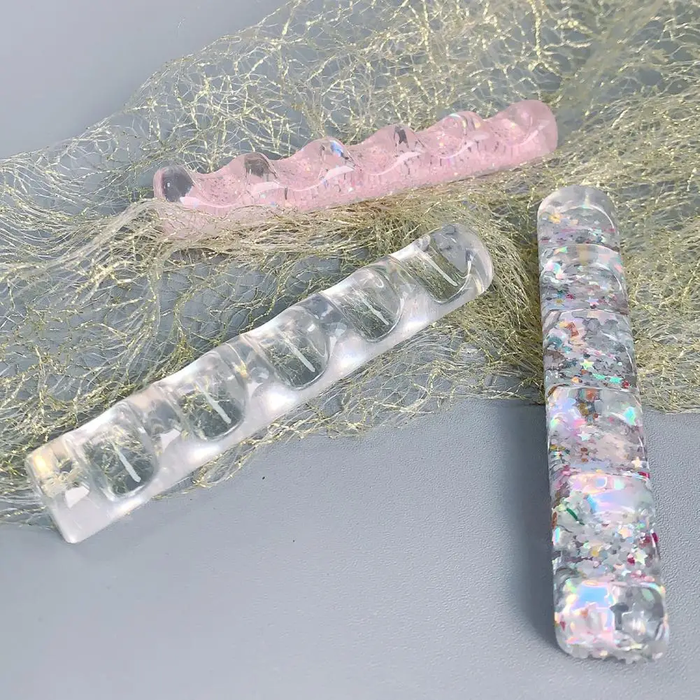 5 ячеек красочный акриловый прозрачный стеллаж для кистей ногтей полка подставка