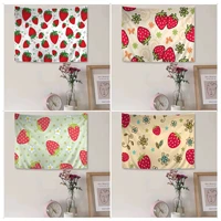 strawberry colorful tapestry wall hanging for living room home dorm decor decor blanket