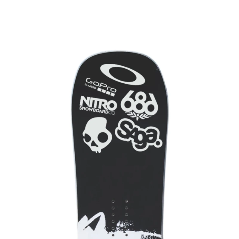 Наклейки с гравировкой цвет белый/черный