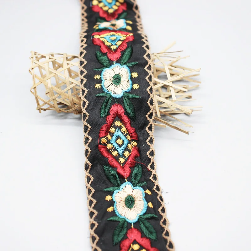 

5.8 Cm Wide Ethnic Style Diy Clothing Embroidery Flowers Lace Collar Curtains Luggage Decoration Accessories