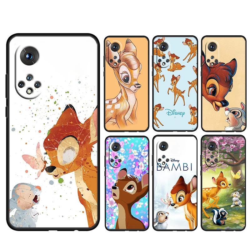 

Bambi Anime For Honor 80 70 60 50 30 20 20 10 9 9X 9A 9C X8 8A Pro Plus Lite 4G 5G Silicone Black Phone Case Coque Capa Fundas