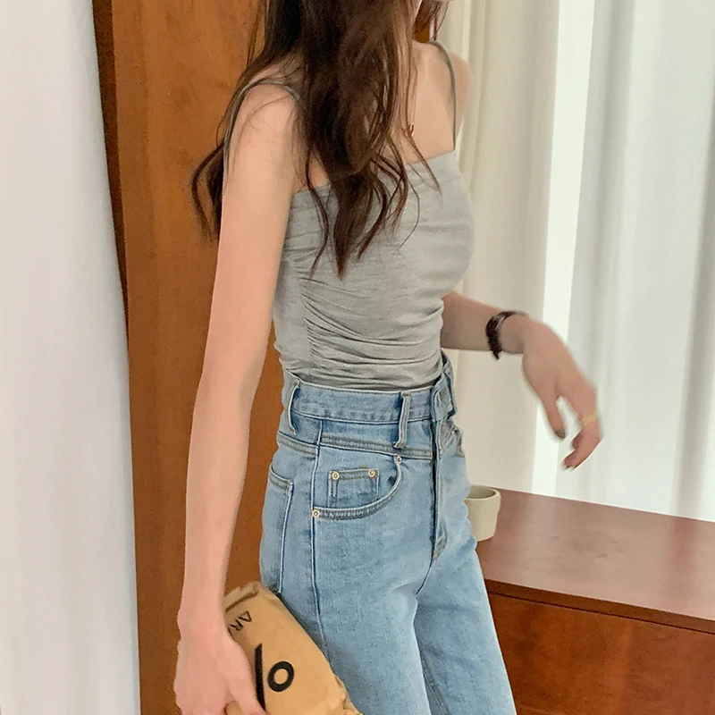 Майка женская в Корейском стиле 6 цветов 2022 |