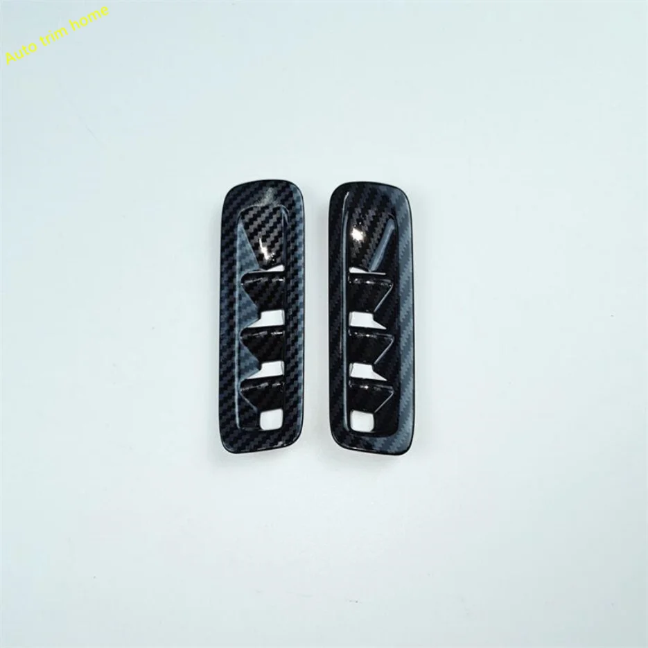 ABS Carbon Look Matte Pillar A Твитер Декоративная рамка Накладка на крышку громкоговорителя