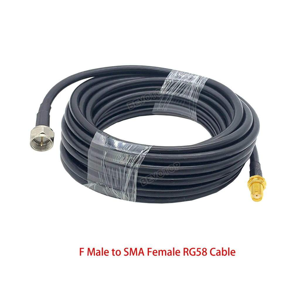 Коаксиальный Удлинитель SMA типа папа на F переходник RG58 50 ом ТВ-антенны RF
