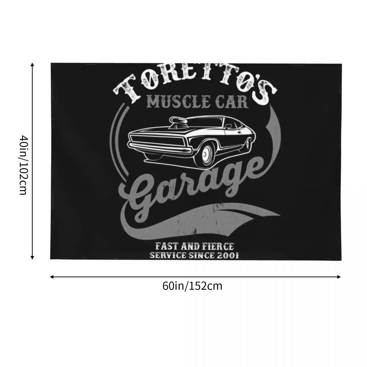 Toretto&ampx27s Muscle Car Garage Классический гобелен для спальни Настенные украшения Вещи в
