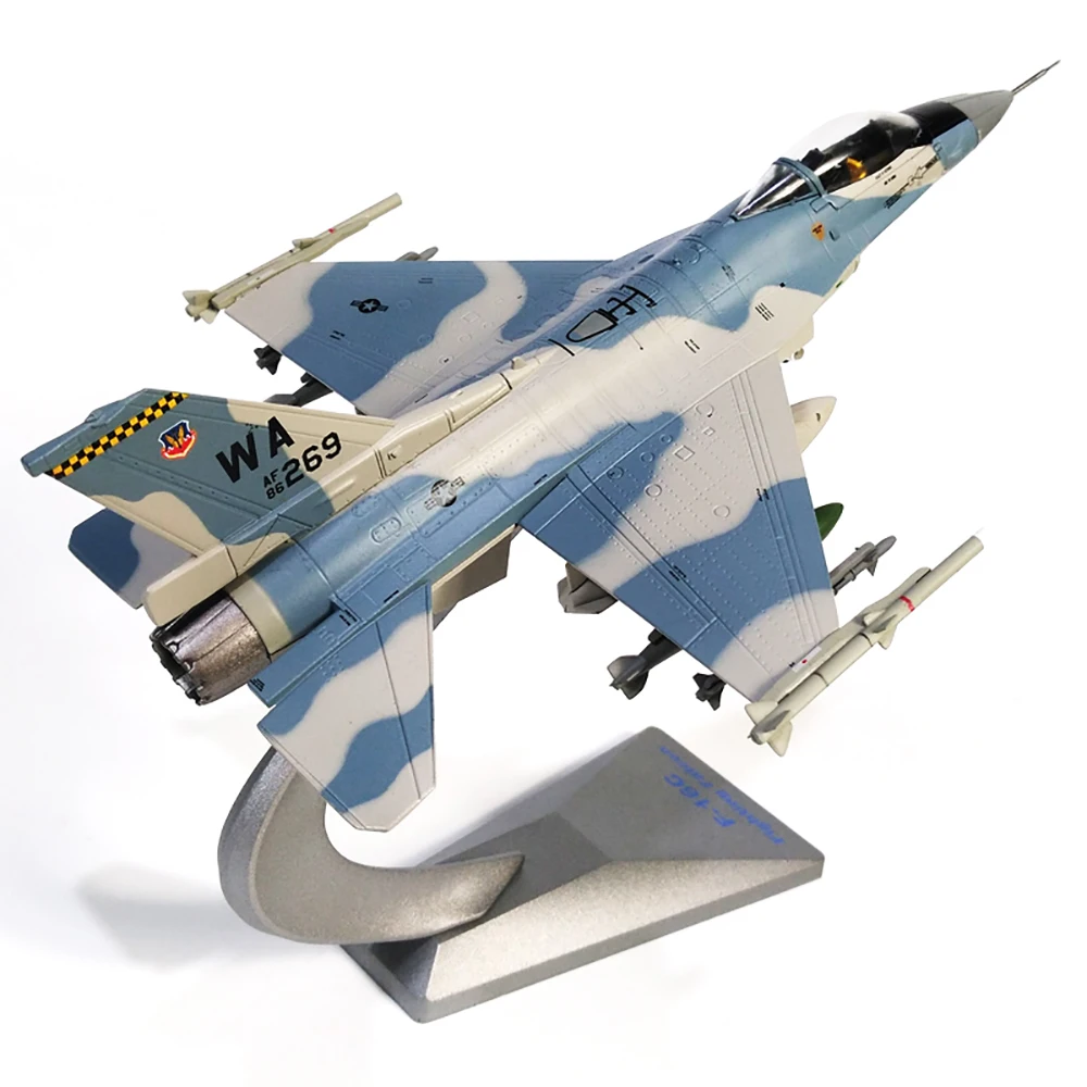 

Модель самолета в масштабе 1/72 из сплава, боевой искусственный самолет из США, Боевой сокол, модель F16, игрушки, детский подарок для коллекционирования, украшение