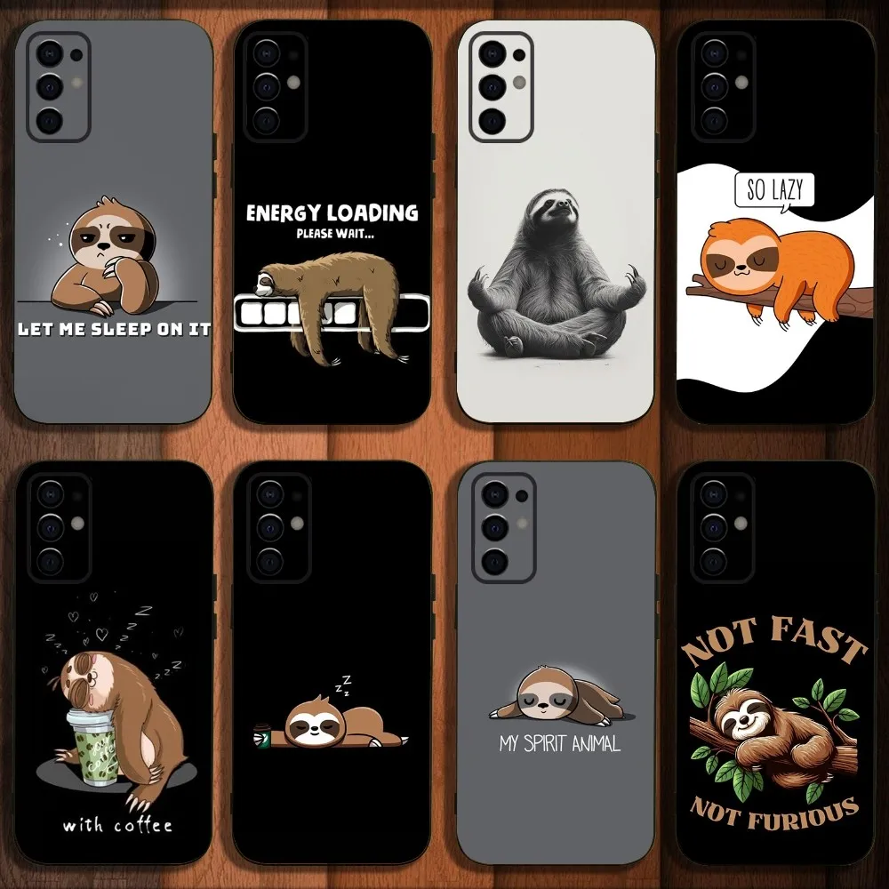 Чехол для телефона с милым мультяшным ленивцем Samsung S24 S21 S22 S23 S30 Ultra S20 Plus Fe Lite Note 10 9