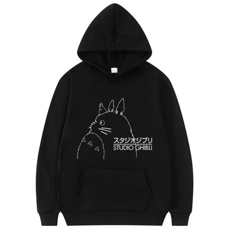 

Japan Anime My Neighbor T-Totoro Hoodie Studio Ghibli Oversized Sweatshirt Fashion Unisex Kawaii Streetwear Comic Cute Hoodies