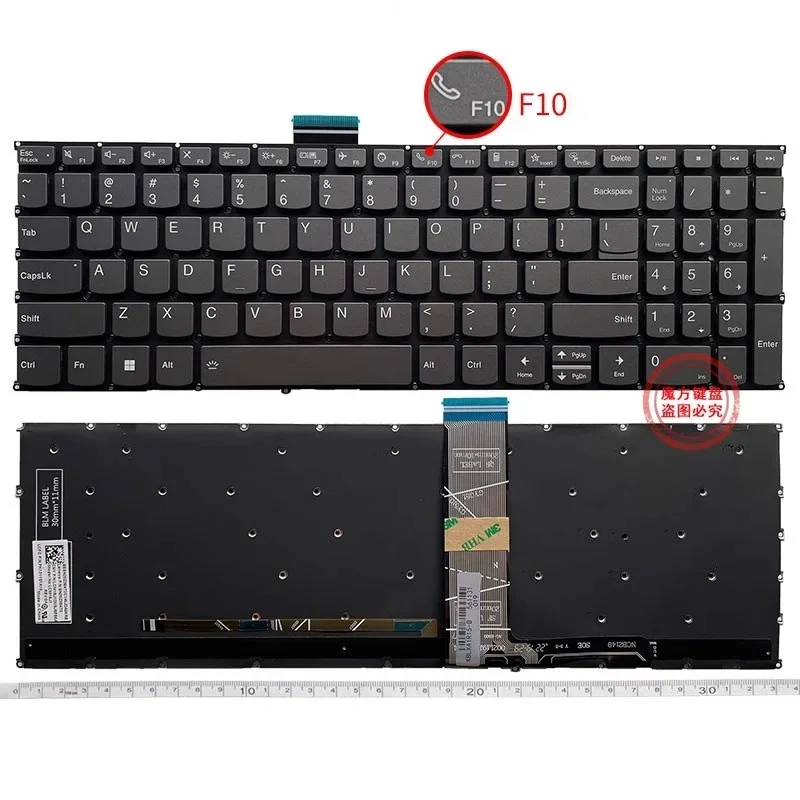 Новая клавиатура US для Lenovo Xiaoxin 15IIL 2020 S350-15IML 15ALC Air-15ARE 15ITL 2021 английская